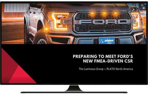 Webinar SAE J1739 FMEA Standard & Quality Initiatives Webinar SAE J1739 FMEA Standard & Quality Initiatives